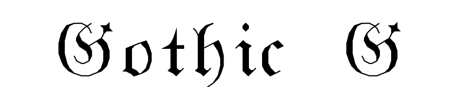 Gothic G Yazı tipi ücretsiz indir